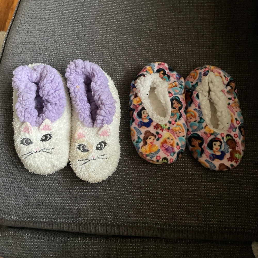 Cute Cat and Princess Slippers Set